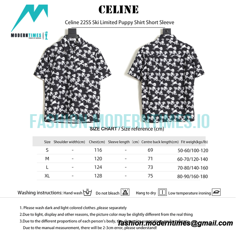 Celine - 22ss Ski Limited Puppy Shirt Short Sleeve